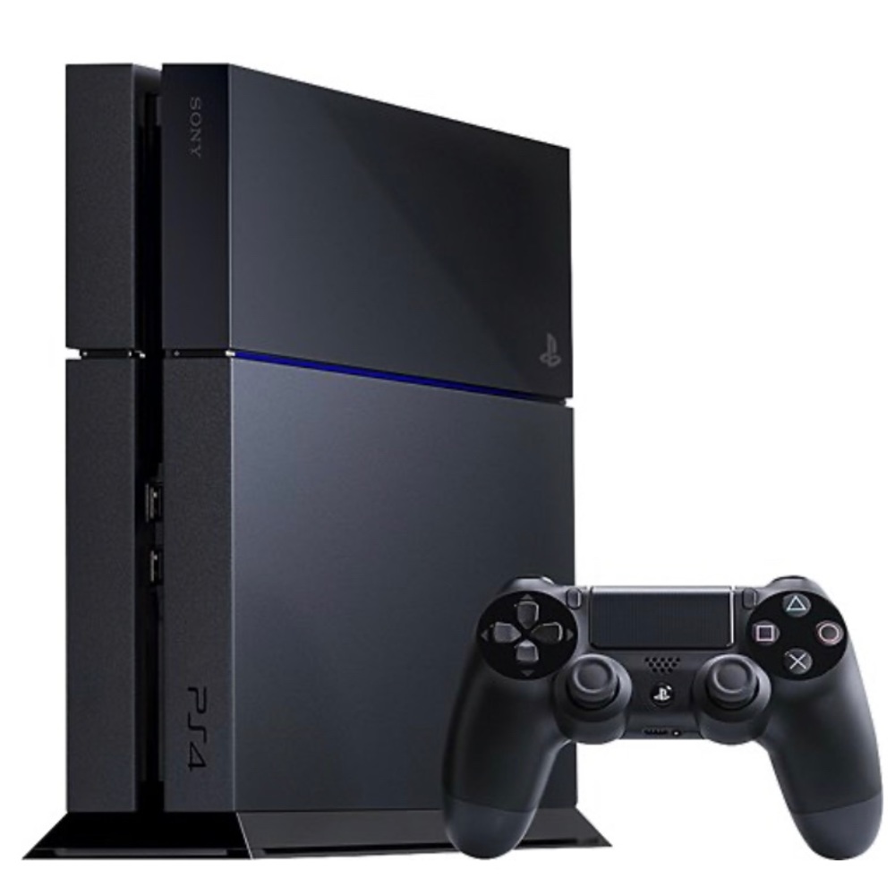 PS4 with two controllers